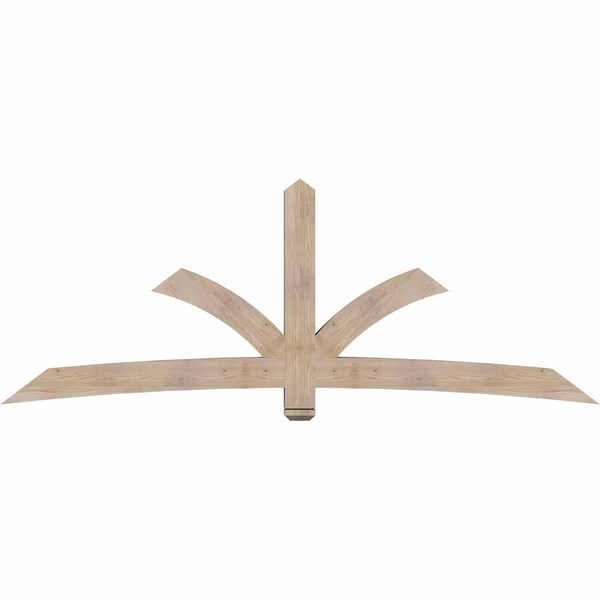 Ekena Millwork Davenport Smooth Timber Gable Bracket, Douglas Fir, 108"W x 40"H x 5 1/2"D x 5 1/2"F, 9/12 Pitch GBW108X40X0606DAV00SDF - main